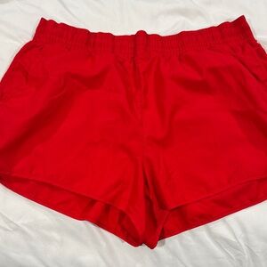 Athletic Works Women's Red classic Running  Shorts